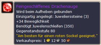 Feingeschliffenes Drachenauge: